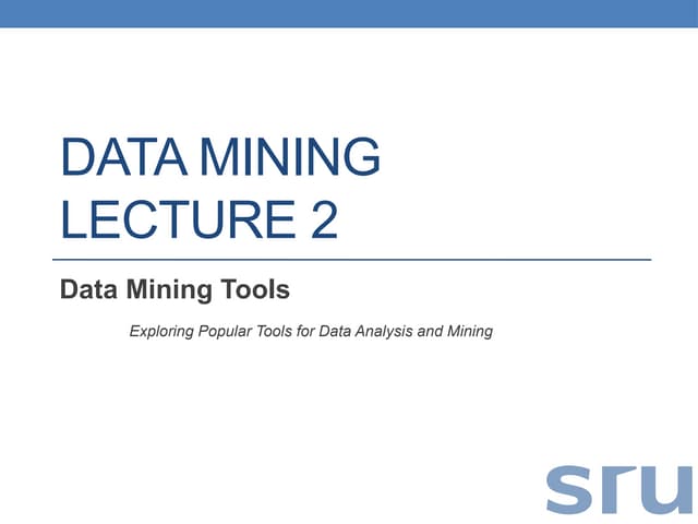 Day2 Applications of datamining using  differe