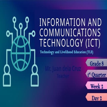 powerpoint presentation on ict matatag G3