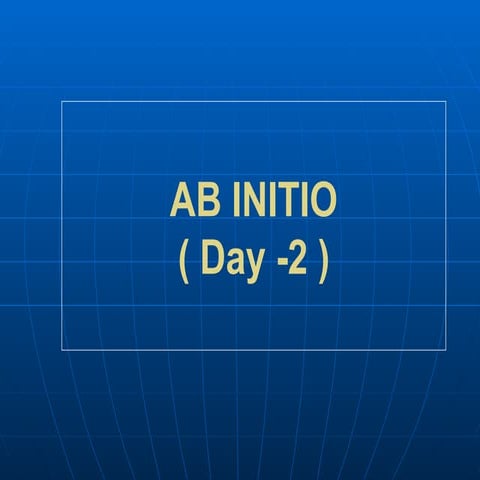 Abinitio daily lass series 60 sessions-session2