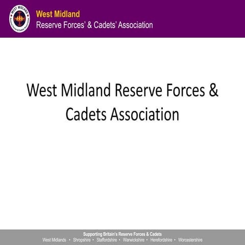 Day 2   2pm-3pm - cambridge suite - siamha butt - west midlands reserve force...