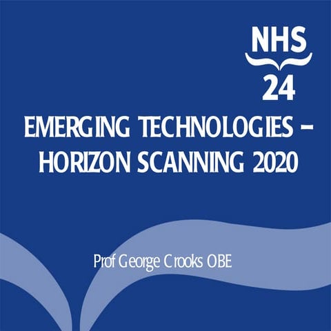 Parallel Session 3.1.4 Emerging Technologies - Horizon Scanning | PPTX