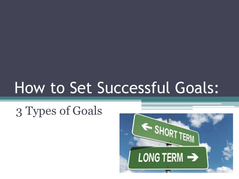 3 Types of Goals