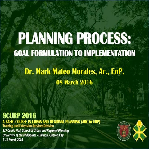  dr. morales planning process