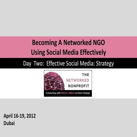 Networked NGO Day 3