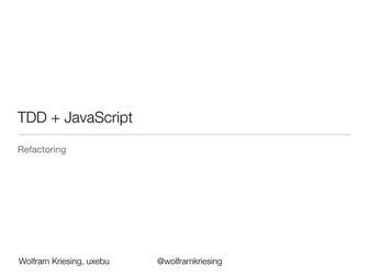 Day2 - Refactoring (Lecture SS 2015)