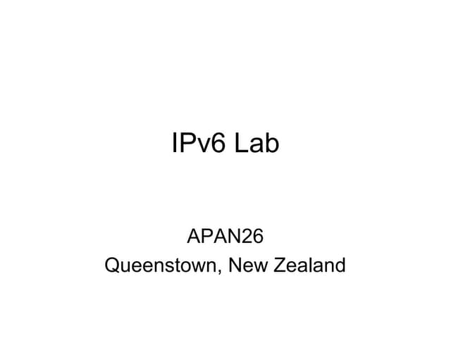 Day 20.i pv6 lab