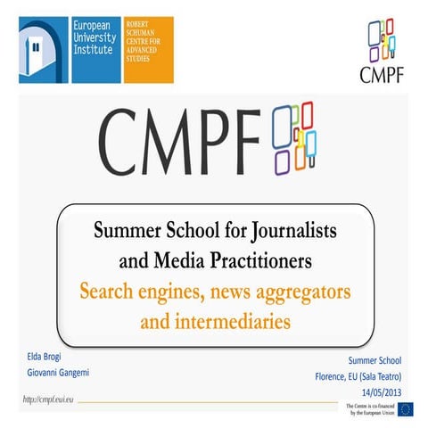 Search engines, news aggregators and intermediaries