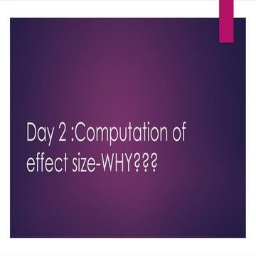 Effect size | PPTX