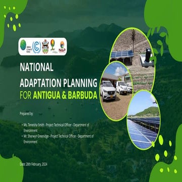 National Adaptation Planning for Antigua & Barbuda | PPT