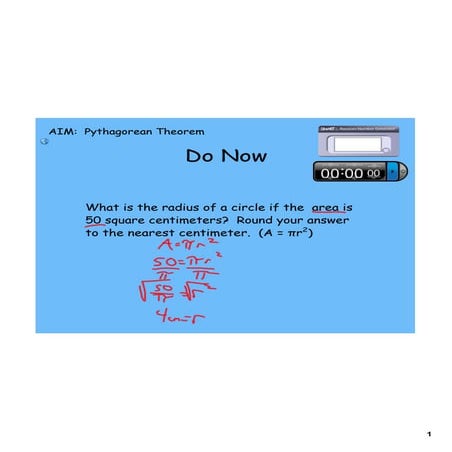 Day 2 pythagorean theorem