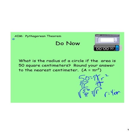 Day 2 pythagorean theorem