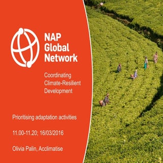 Day 2: Prioritisation of Adaptation...