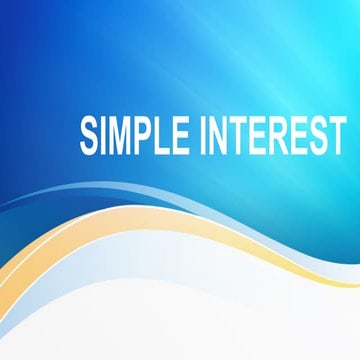 Day 2 Simple Interest Part 2 With Problem Solving Pptx