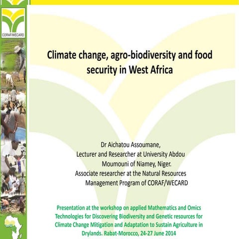 THEME – 5 Climate change, agro-biodiversity and food security in West ...