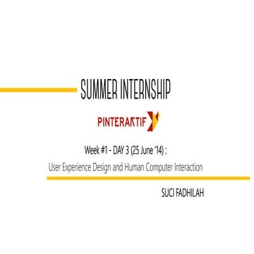 User Experience Design and Human Computer Interaction