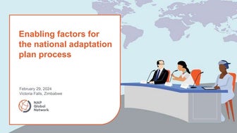 Enabling factors for the transition from planning to implementation in the NA...
