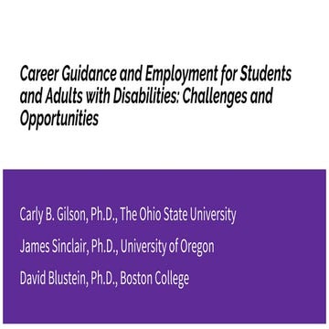 Picture of Disrupted Futures 2023 | Career guidance and employment for people with ...