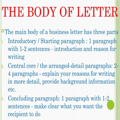 Day 3-The body of the letter - FOR ONLY STUDENTS.pptx