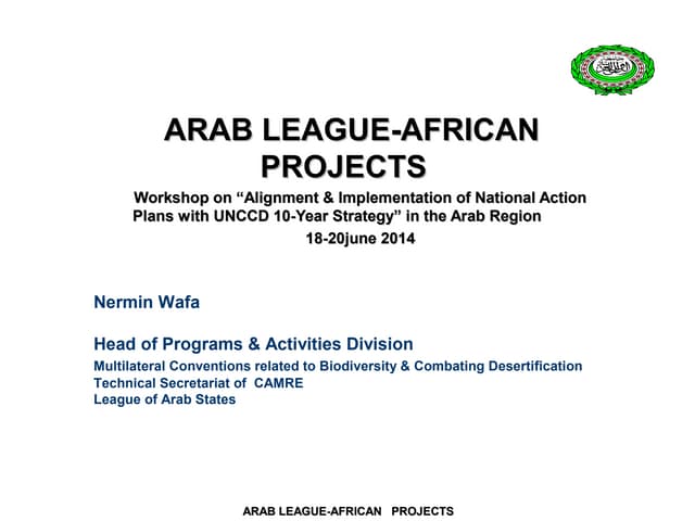 Day3 LAS/CAMRE African projectsنرمين