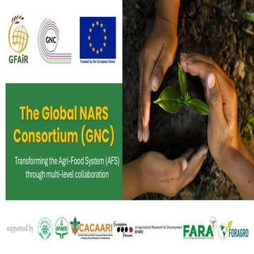 The Global NARS Consortium (GNC) supported by: Transforming the Agri-Food System (AFS) through multi-level collaboration