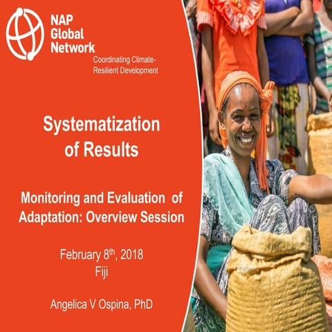 Systematization of Results - Monitoring and Evaluation of Adaptation | Angeli...