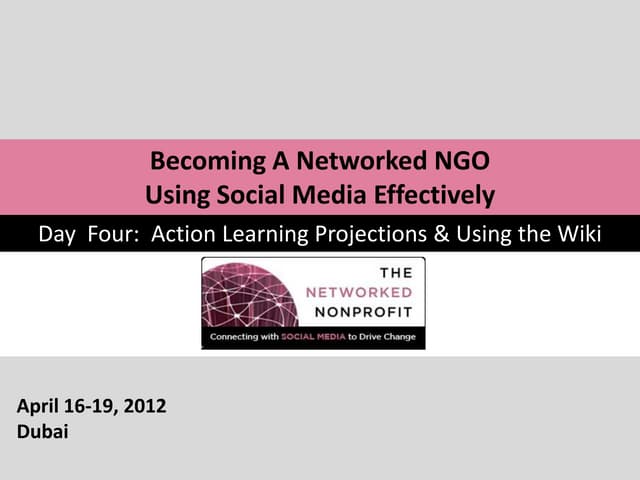 Networked NGO Day 4