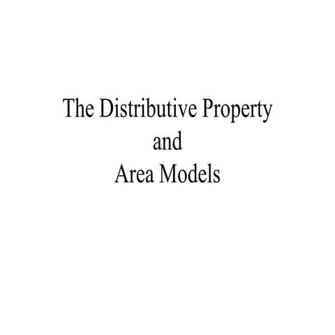 Distributive Property PPT