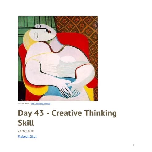 Day 43   creative thinking skill