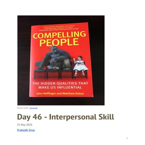 Day 46   interpersonal skill