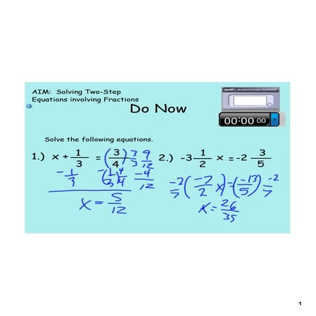 Day 4 fraction two step