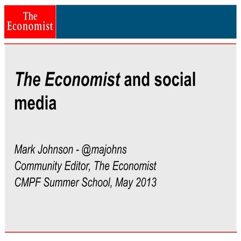 The Economist and social media