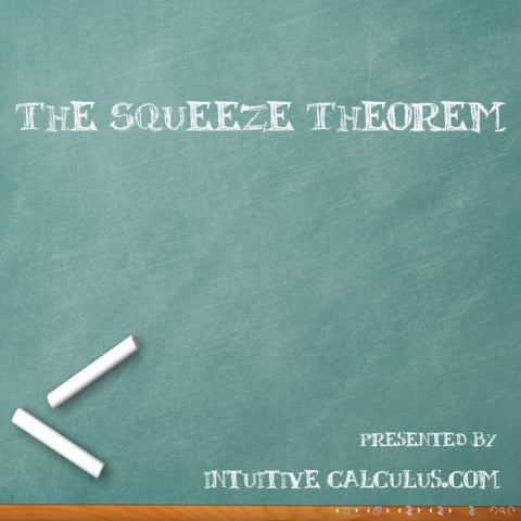 Day 5 of the Intuitive Online Calculus Course: The Squeeze Theorem