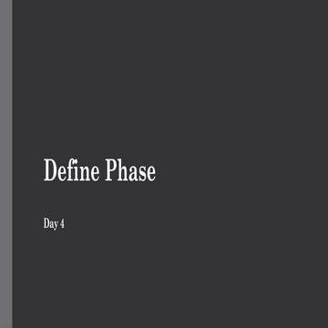 Define Phase in Design Thinking by Payal