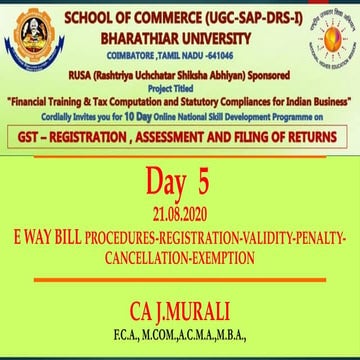 Goods and services tax e way bill and its requirements