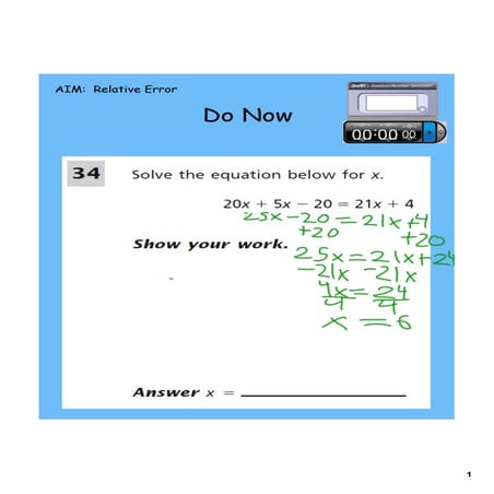 Day 5 relative error