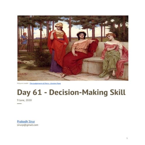 Day 1 decision-making skill | PDF