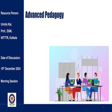 Advanced Pedagogy training in different outcomes