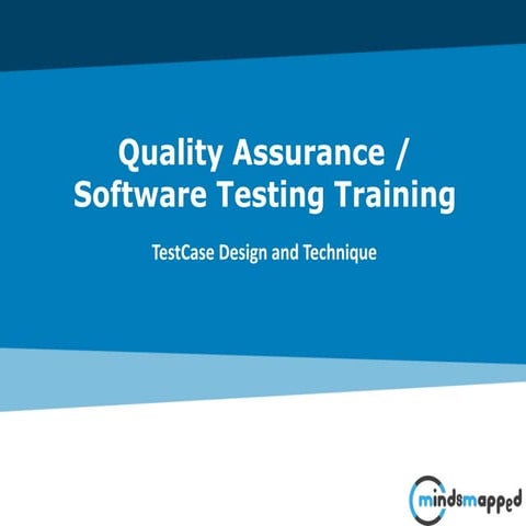 Session 08 - Test Case Design and Technique