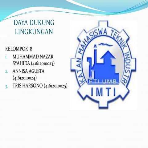 Daya dukung lingkungan