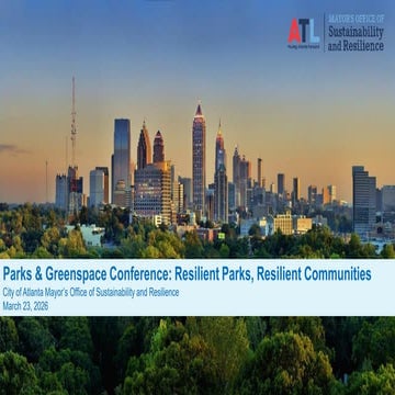 Building a Climate Resilient ATL - Climate Resilience Action Plan | PDF