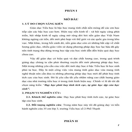 Day hoc phat huy tinh tich cuc, tu giac hoc tap cua hoc sinh