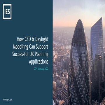 How CFD & Daylight Modelling Can Support Successful UK Planning Applications