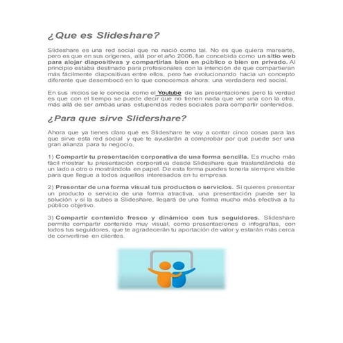 Manual uso basico de slideshare | PDF
