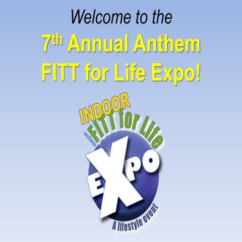 FITT for Life Expo 2014 PPT