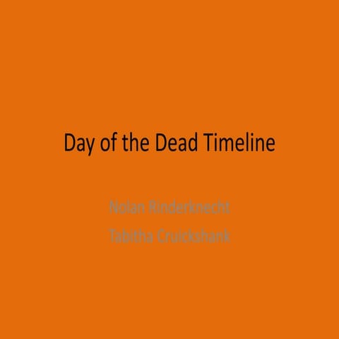 Day of the dead timeline | PPTX