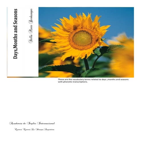 Days, Months and Seasons.