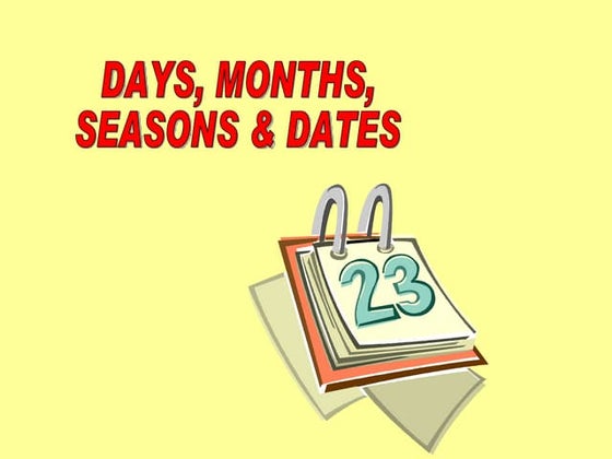 Months of the year | PPTX