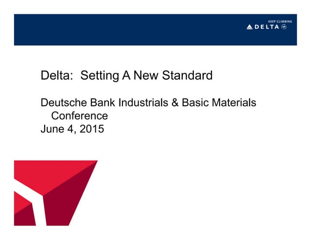 Deutsche Bank Industrials & Basic Materials Conference