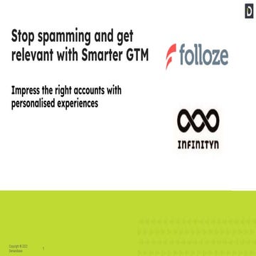 Stop spamming and get relevant with Smarter GTM