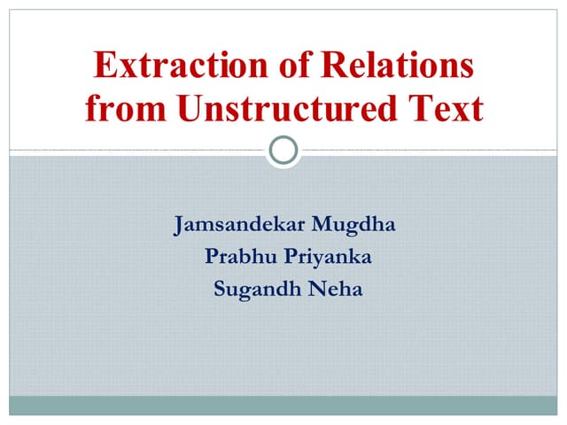 Automatic extraction of genes and d...